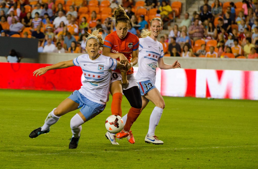 Making 1st goal at home in team history for the Houston Dash